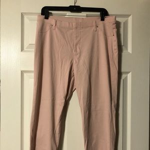Blush pink jeggings